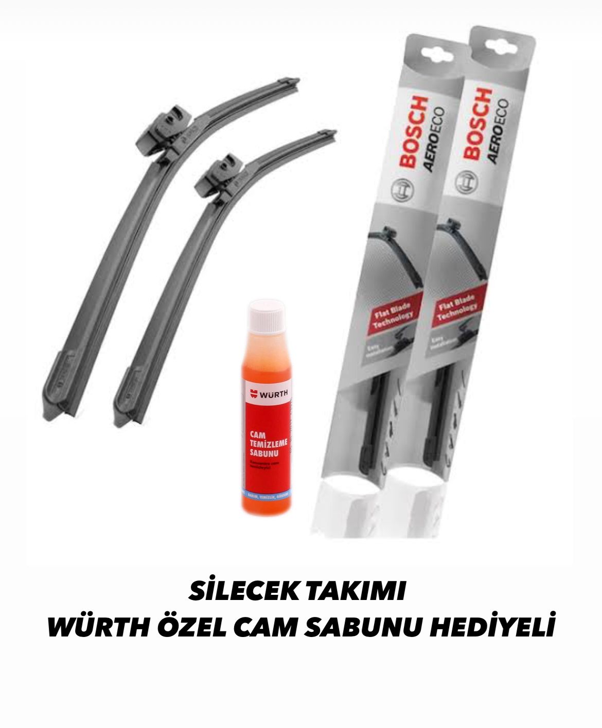 VOLKSWAGEN JETTA 2011-2019 SİLECEK TAKIMI WÜRTH CAM SABUNU HEDİYELİ